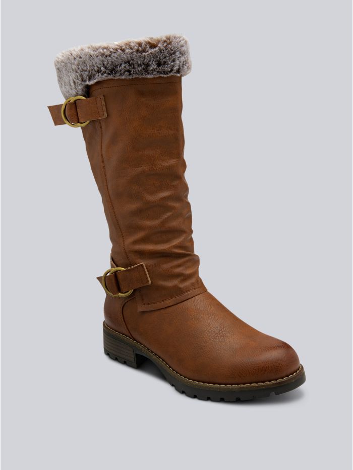 Lotus Riviera Knee High Boots in Tan