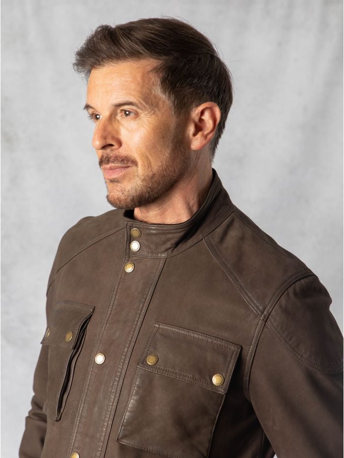 Lakeland Leather Strickland Leather Jacket in Brown | Lakeland Leather