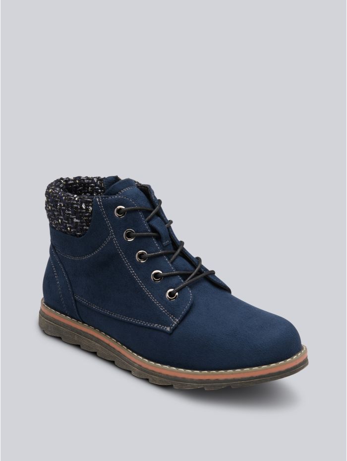 Lotus Drew Ankle Boots in Navy