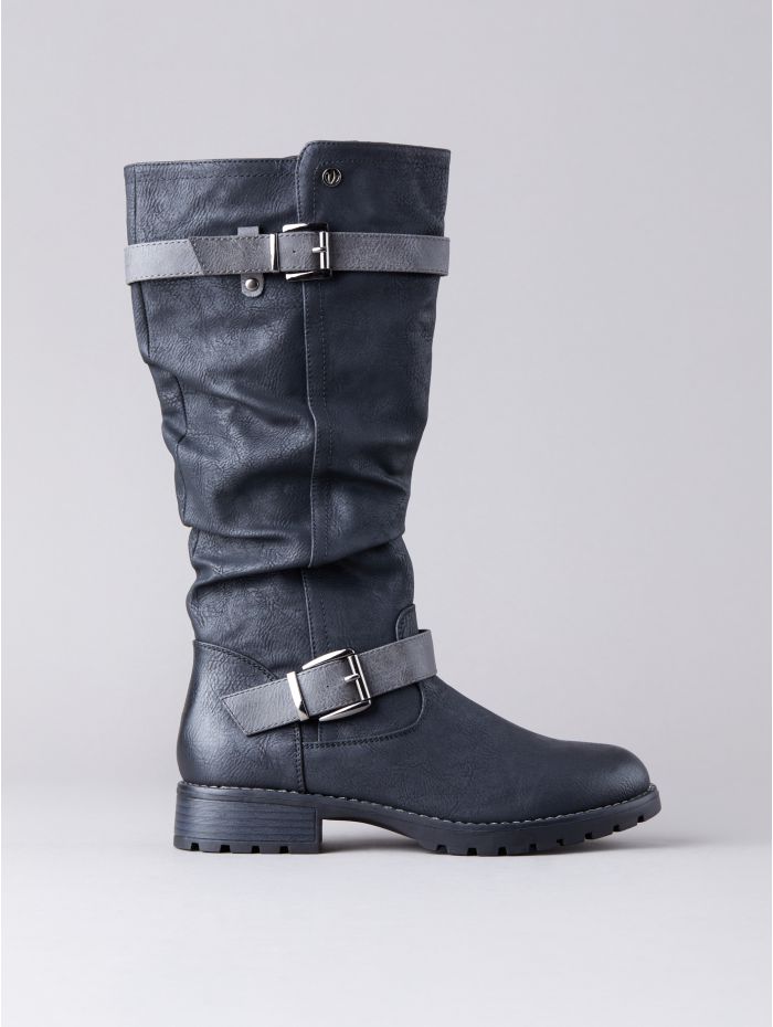 Lotus Robin Knee High Boots in Black