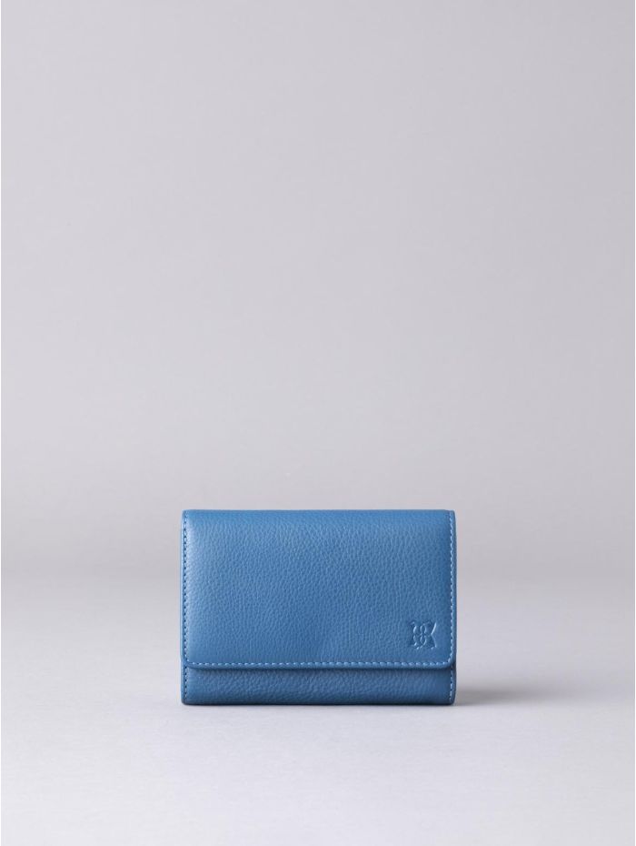 Arnside Medium Leather Purse in Reef Blue