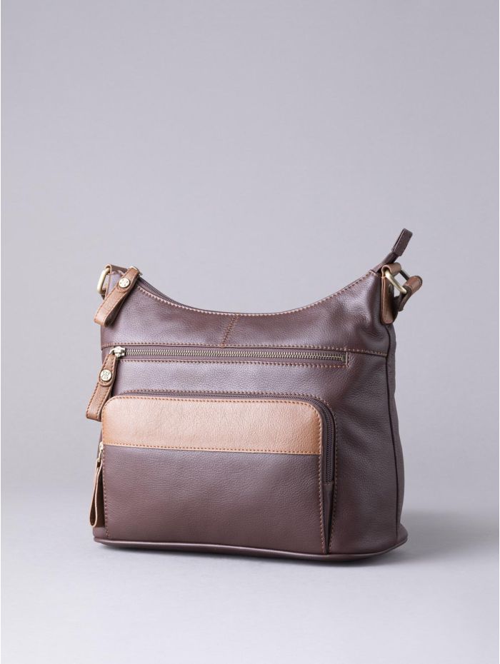 Leather Crossbody Bag in Brown | Man Purse, Shoulder Bag