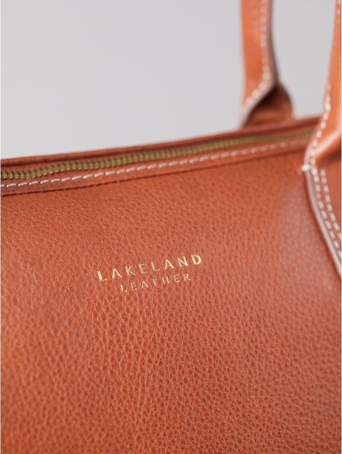 Lakeland Leather Torver Leather Tote Bag in Tan One Size