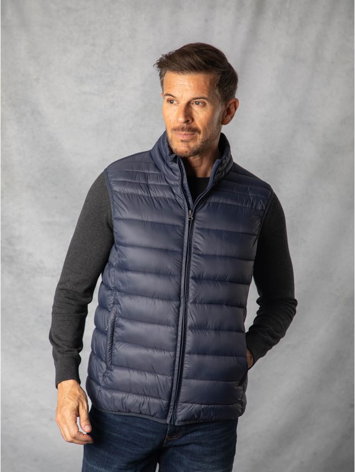 Lightweight Padded Gilet in Navy