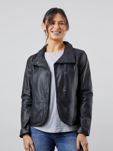 Lakeland Leather Karen Casual Leather Jacket in Black