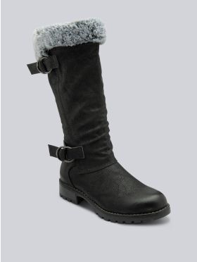 Lotus Riviera Knee High Boots in Black