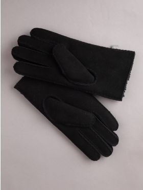 Classic Sheepskin Gloves in Black
