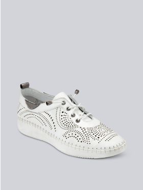 Lotus Katya Shoes in White