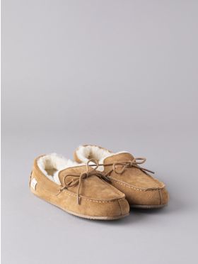 Men's Sheepskin Moccasins in Tan