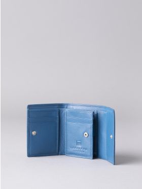 Arnside Small Leather Purse in Reef Blue